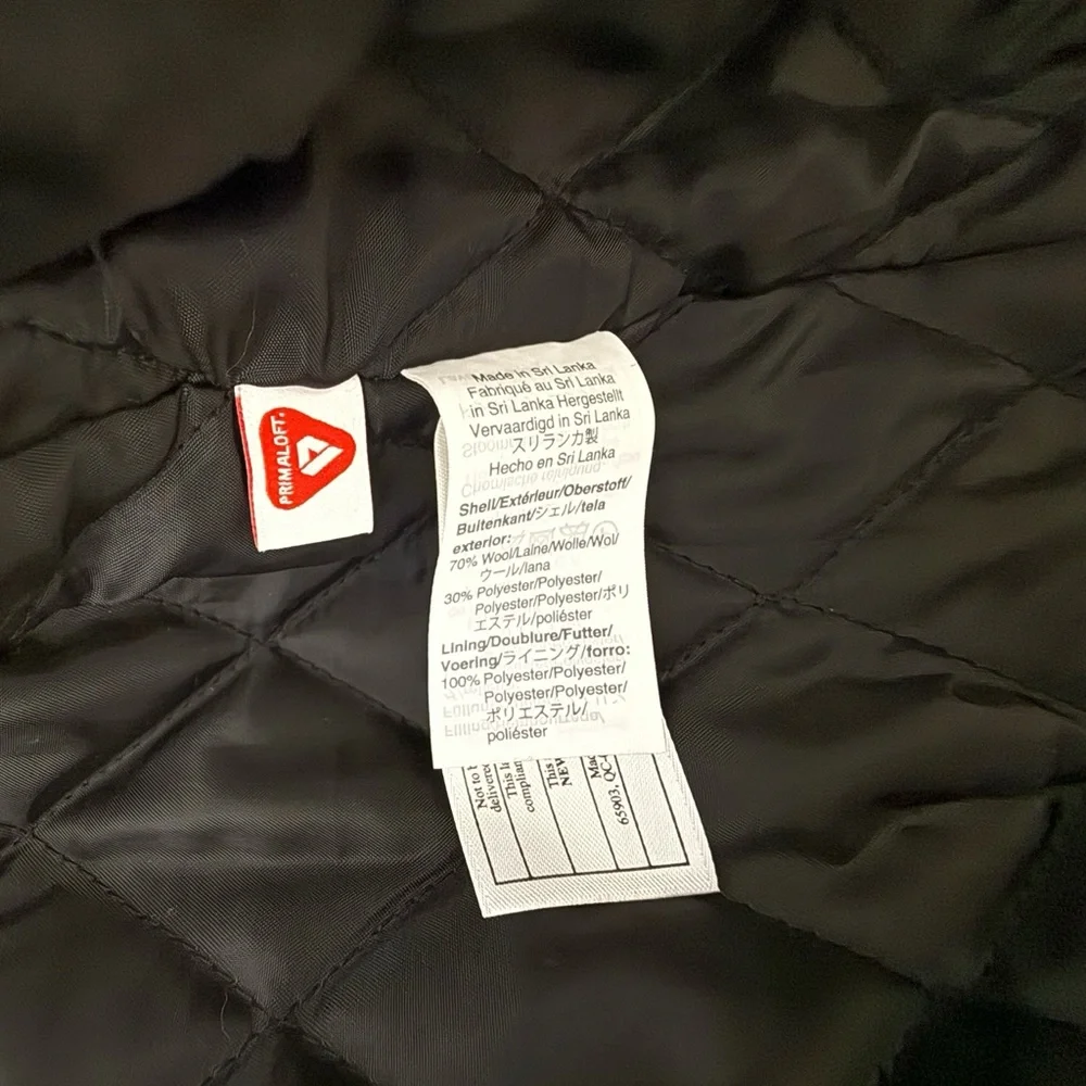 NWT J. Crew Charcoal Wool Topcoat, Overcoat With Quilted Lining Size 36R